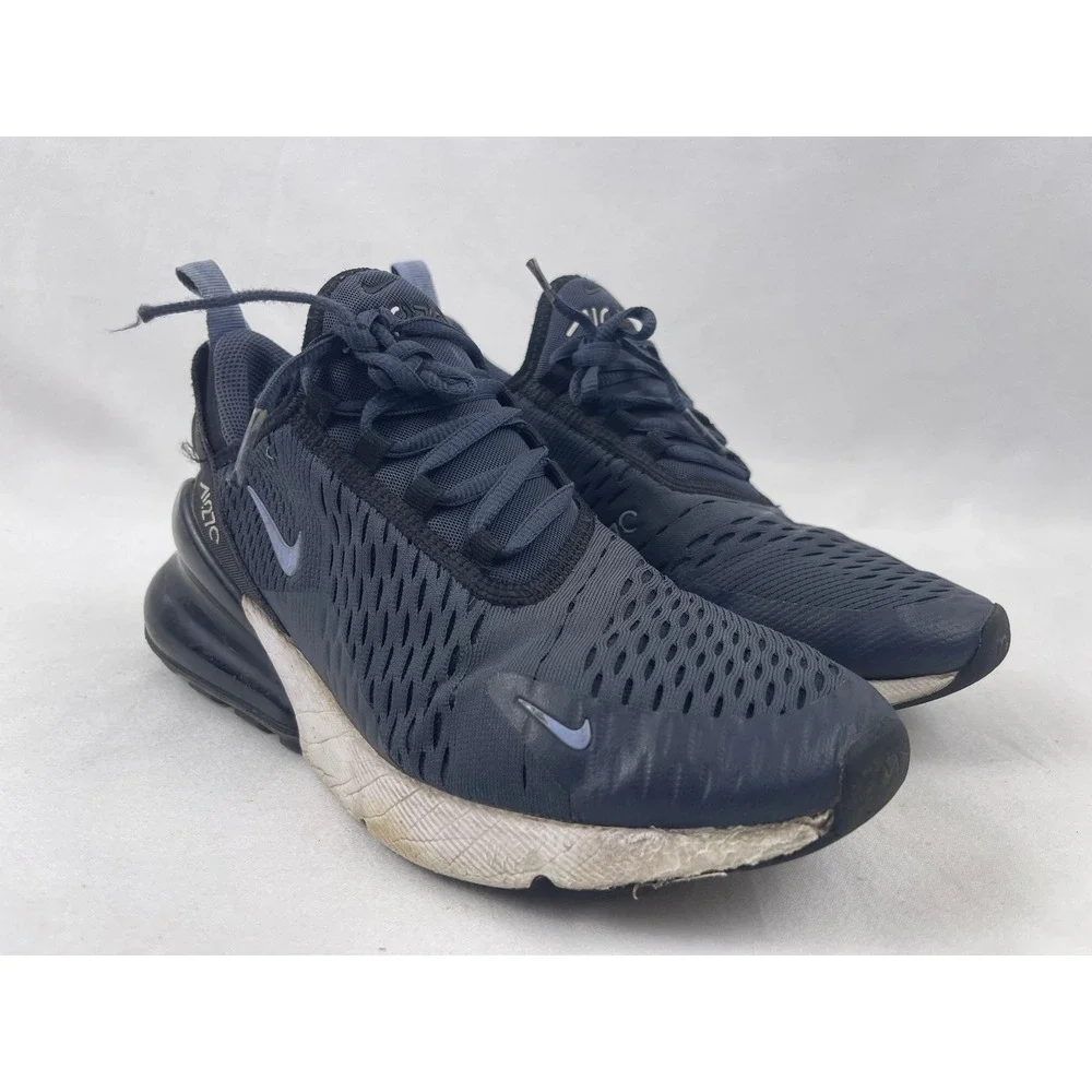 Nike‎ Air Max 270 Boys Size 6.5Y Obsidian Blue Black Running Shoes 943345-408